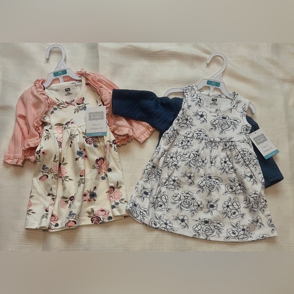 Hudson Baby Dress & Cardigan Bundle NWT Size 0-3M - Picture 1 of 4